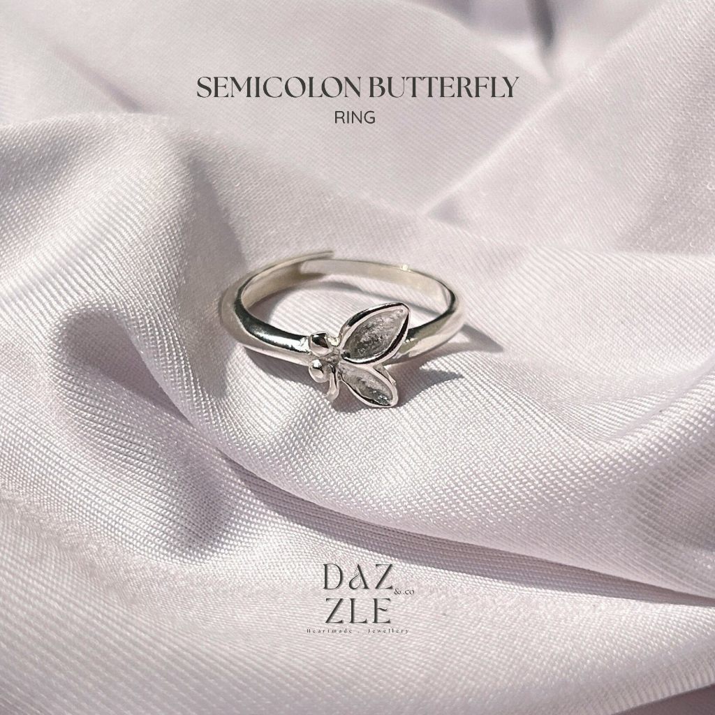 Semicolon Butterfly Ring CINCIN Semicolon Anti Karat Dazzlenco
