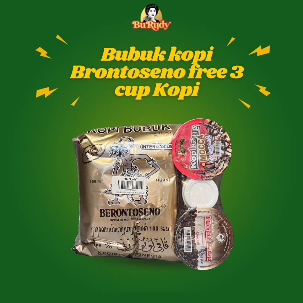 

Paket Kopi Tradisional Brontoseno Bubuk Free 3 Kopi Cup Siap Saji