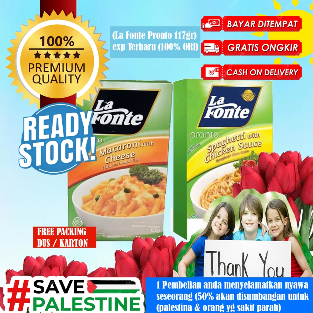 

La Fonte Pronto Spaghetti Instant Chicken Sauce / Cheese Makaroni