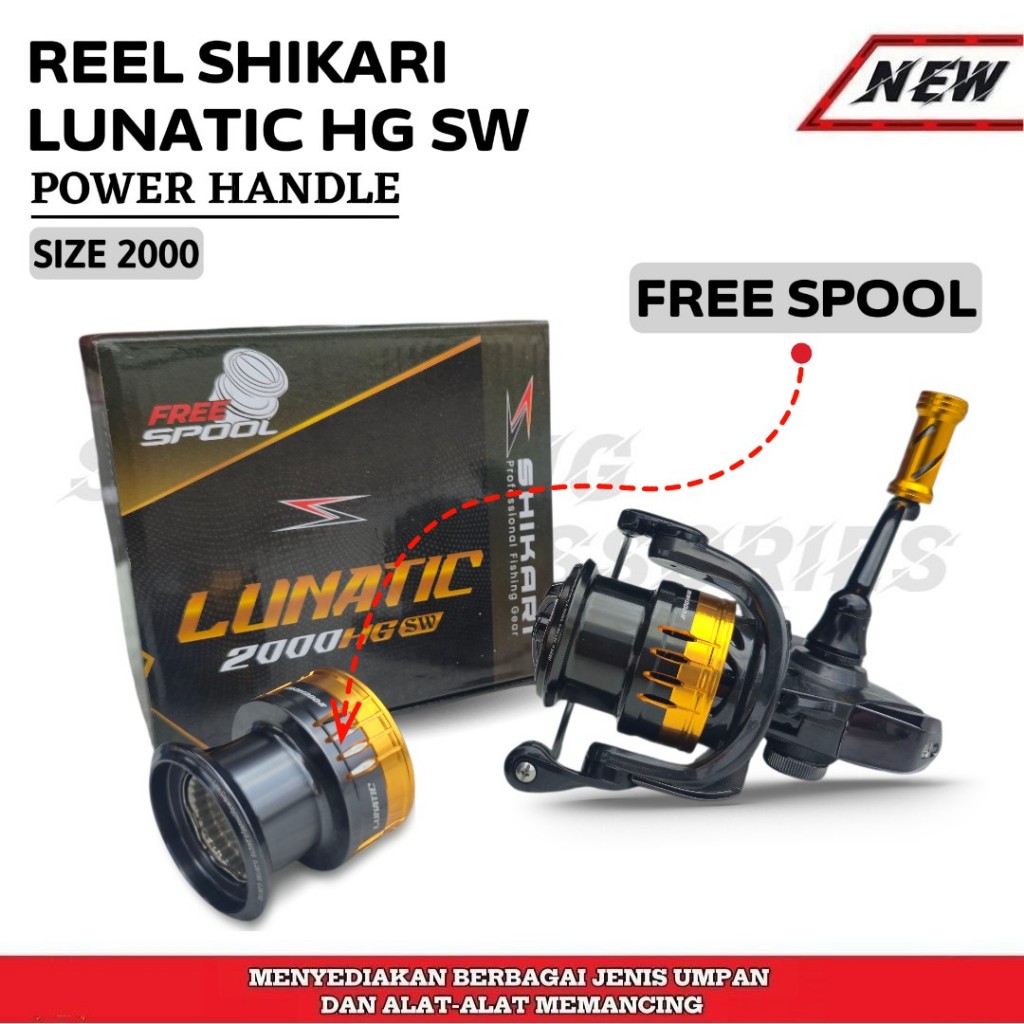 REEL Shikari - Reel pancing shikari lunatic power handle 2000