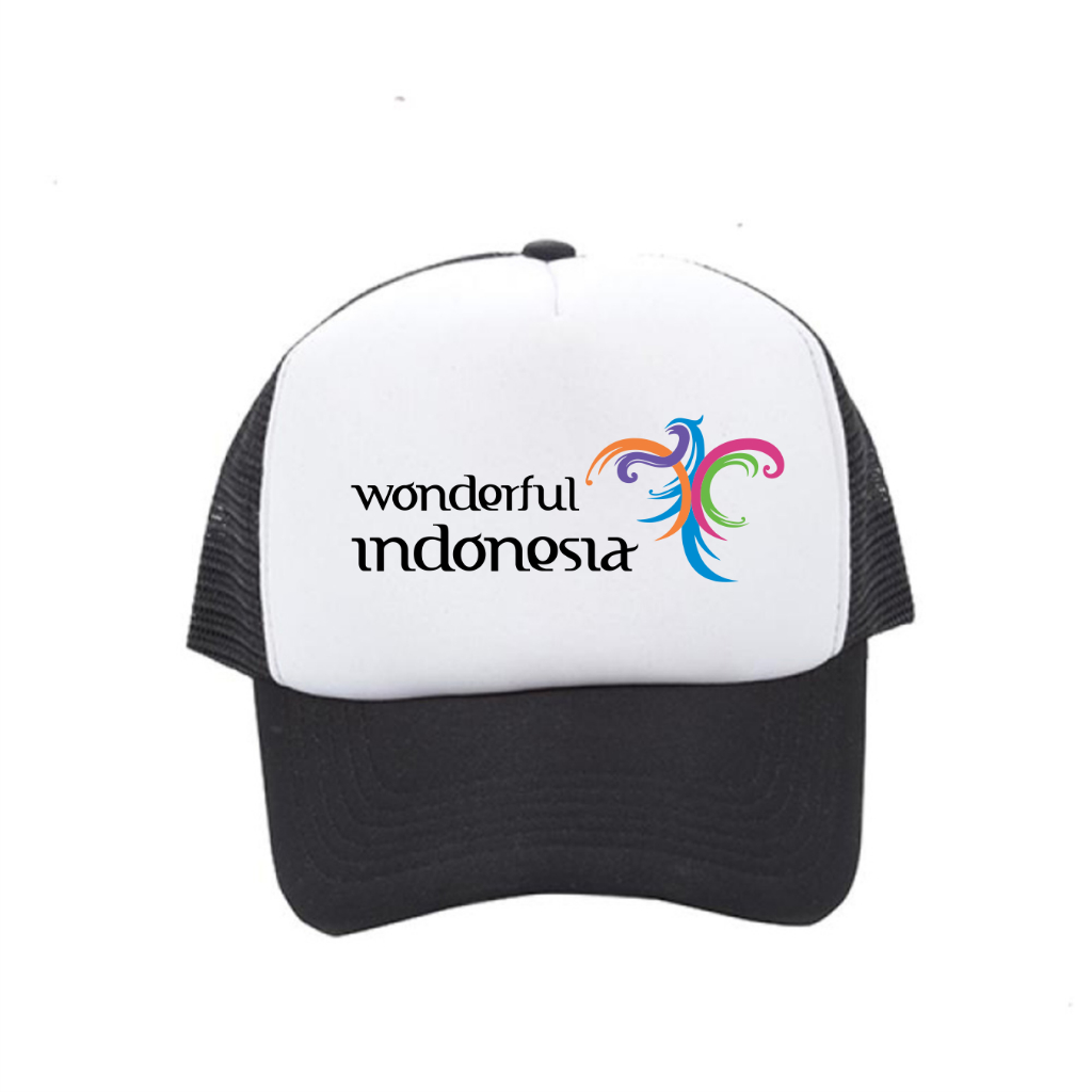 TOPI TRUCKER WONDERFUL INDONESIA - DISTRO TOPI PREMIUM - TOPI BISMANIA