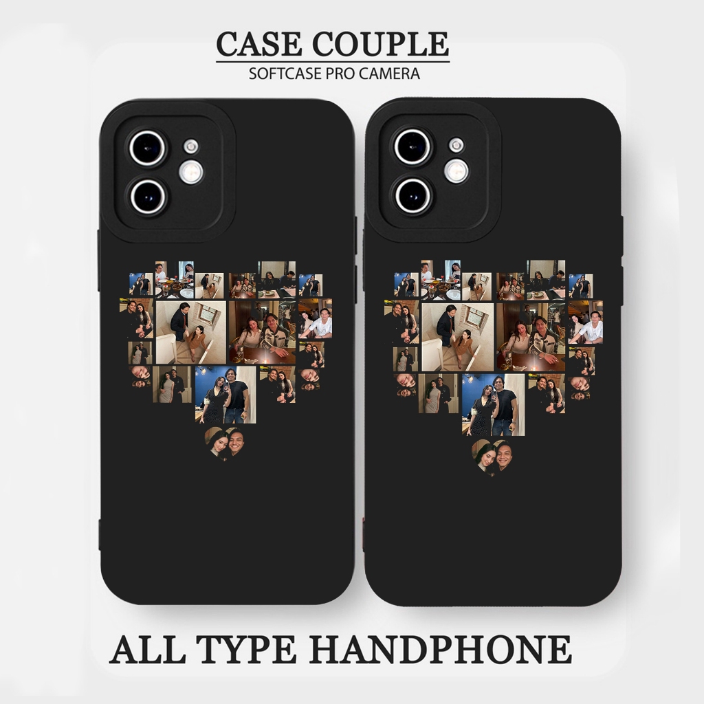 CASE CUSTOM 11 FOTO LOVE COUPLE SOFTCASE SILIKON PROCAMAERA READY FOR ALL TYPE HP