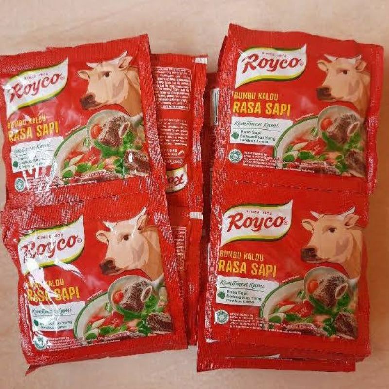 

ROYCO bumbu penyedap 9gr kaldu SAPI sachet 2 RENCENG ( isi 24 )