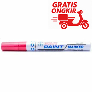 

paint marker snowman (12pcs) / spidol pink snowman medium permanent cp12