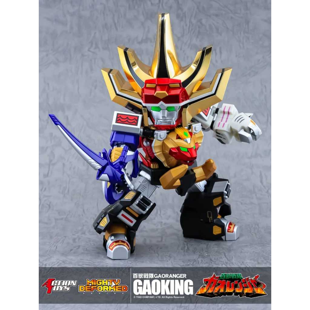 Action Toys Mighty Deformed Hyaku Sentai Gaoranger Gaoking Power Rangers Wild Force Megazord Action 