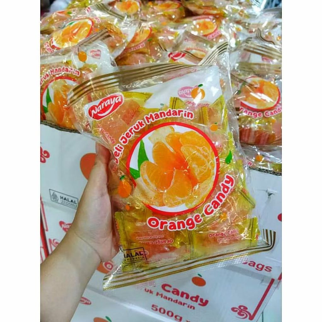 

Naraya Jelly Jeruk Nanas Jagung , Permen Jelly Lunak Halal 500gr 330gr