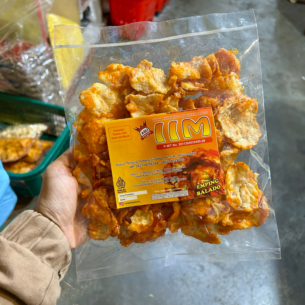 

IIM DAKAK DAKAK | Emping Balado | Emping Pedas | Emping Balafk 200 gr