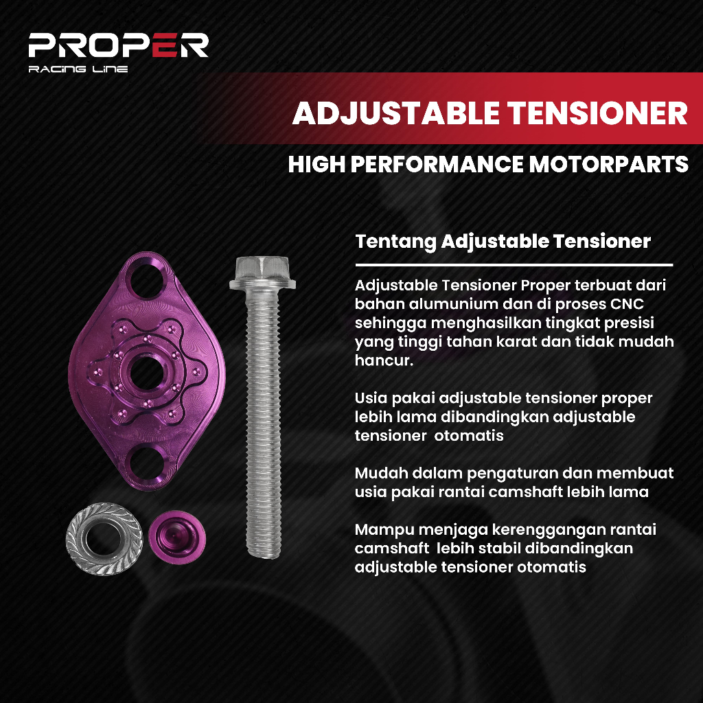 ADJUSTABLE TENSIONER MIO SPORTY MIO SOUL MIO J VEGA R JUPITER Z PROPER RACING LINE