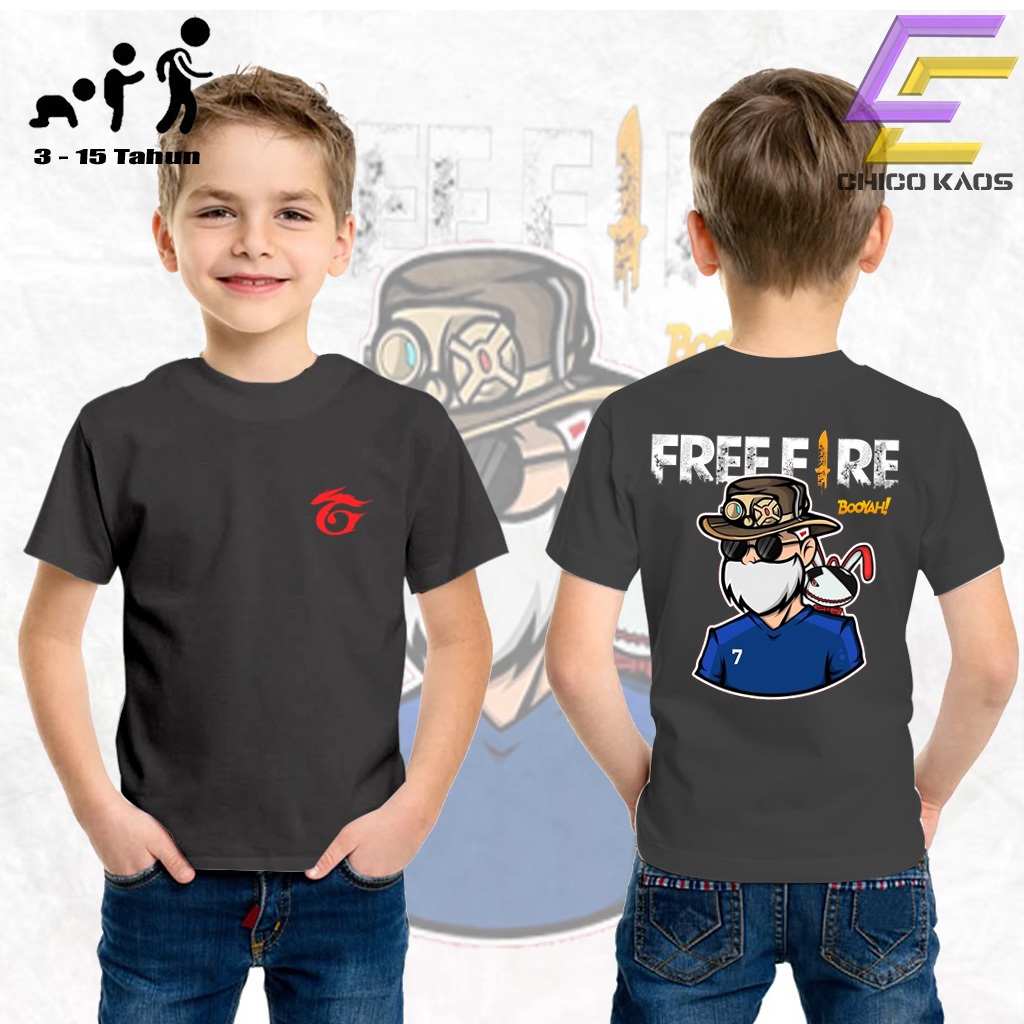 CHICOKAOS - Kaos Anak JENGGOT BNL FF   - Kaos anak Kekinian - Cocok Untuk Pria Dan Wanita COD