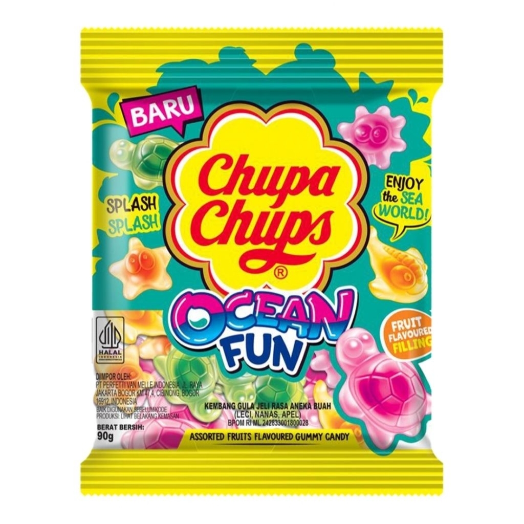 

Chupa chups ocean fun 90g permen jelly