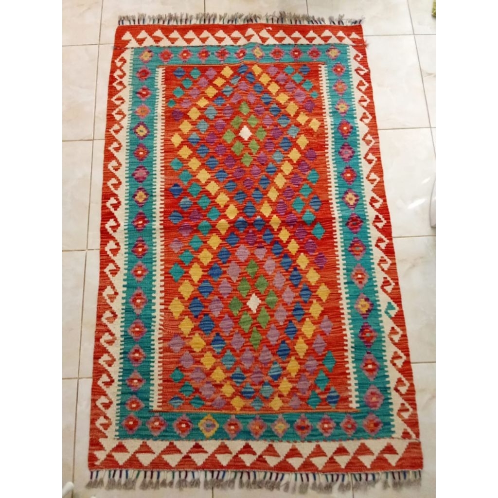 KILIM TURKI 100% HANDMADE B21 SIZE 154X97 CM/ KILIM KARPET TURKI LIMITED