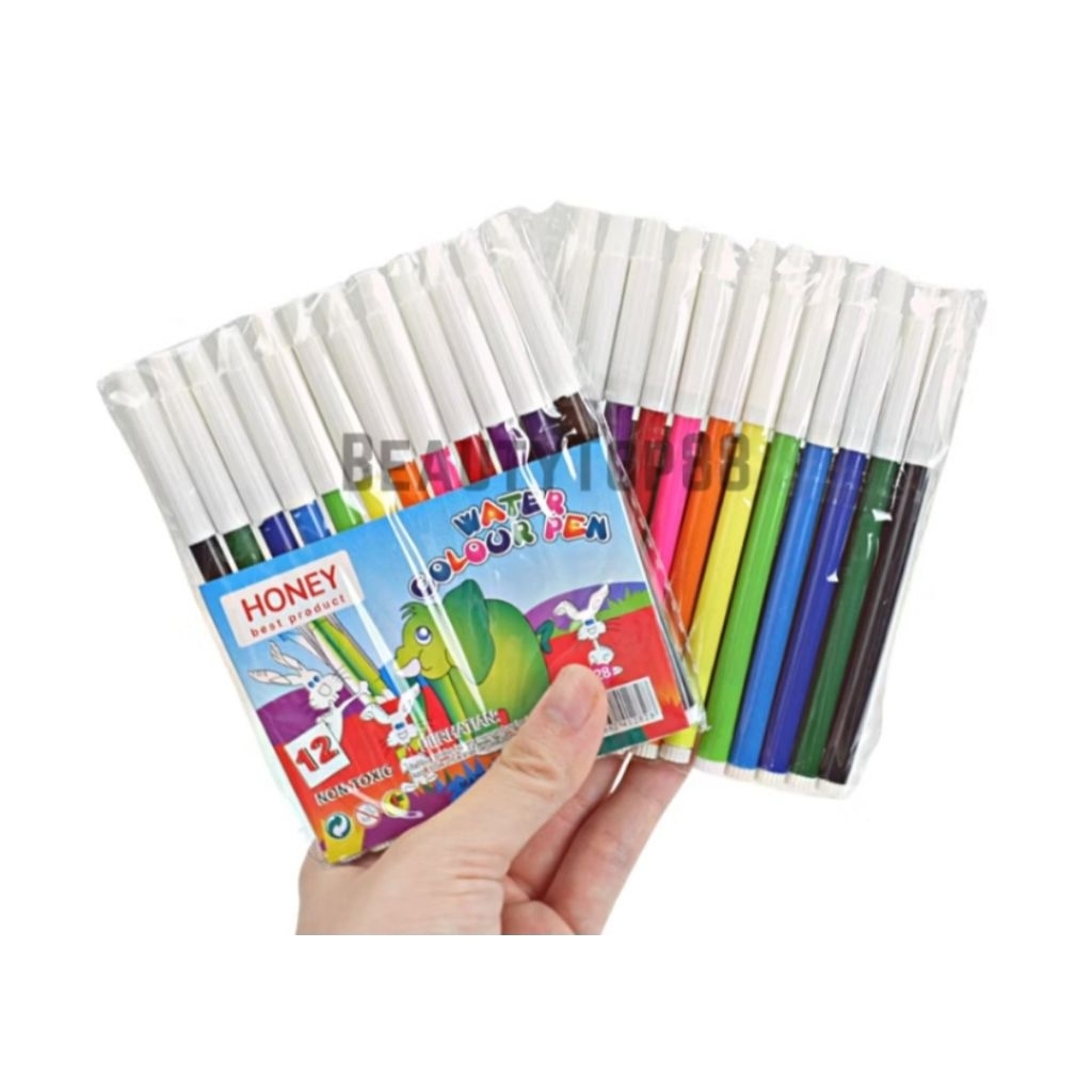 

Spidol Set Mini 12 Warna 828 / Color Pen Kecil Anak Anak Murah Honey
