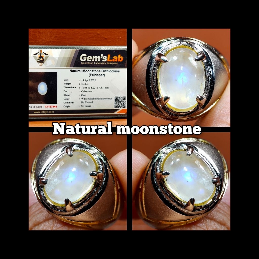 NATURAL CINCIN BATU MOONSTONE CEYLON SRILANKA