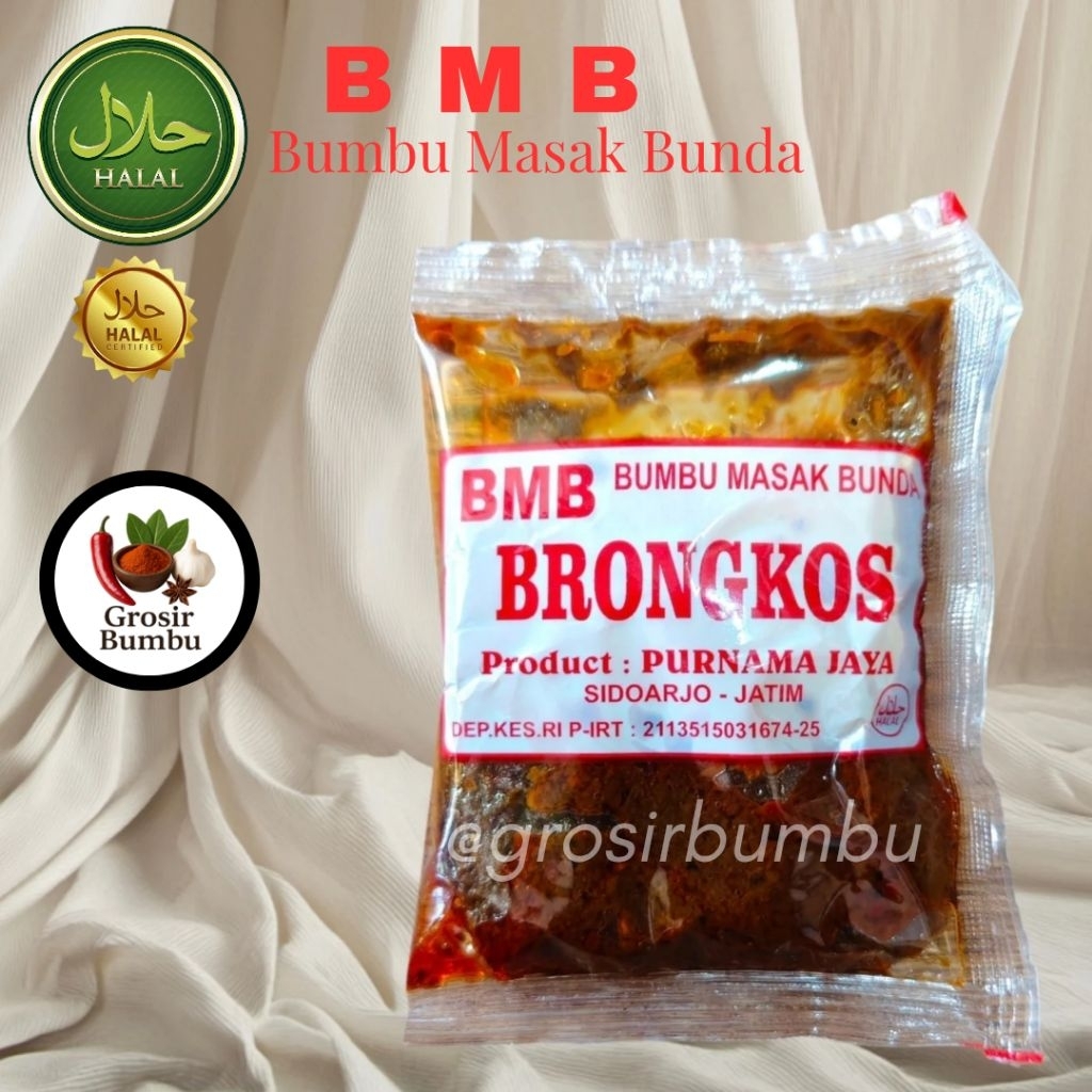 

BMB / Bumbu BRONGKOS / Bumbu Masak Bunda / Bumbu Masak Instan