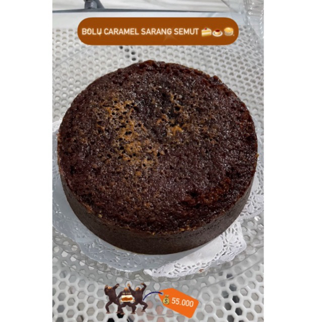 

bolu caramell sarang semut