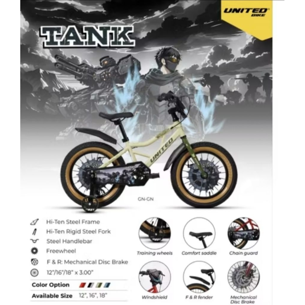 Sepeda anak laki United