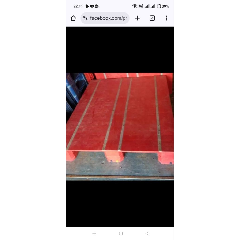 

jual palet plastik tipe flat m second berkualitas ukuran 120x100x16 termurah