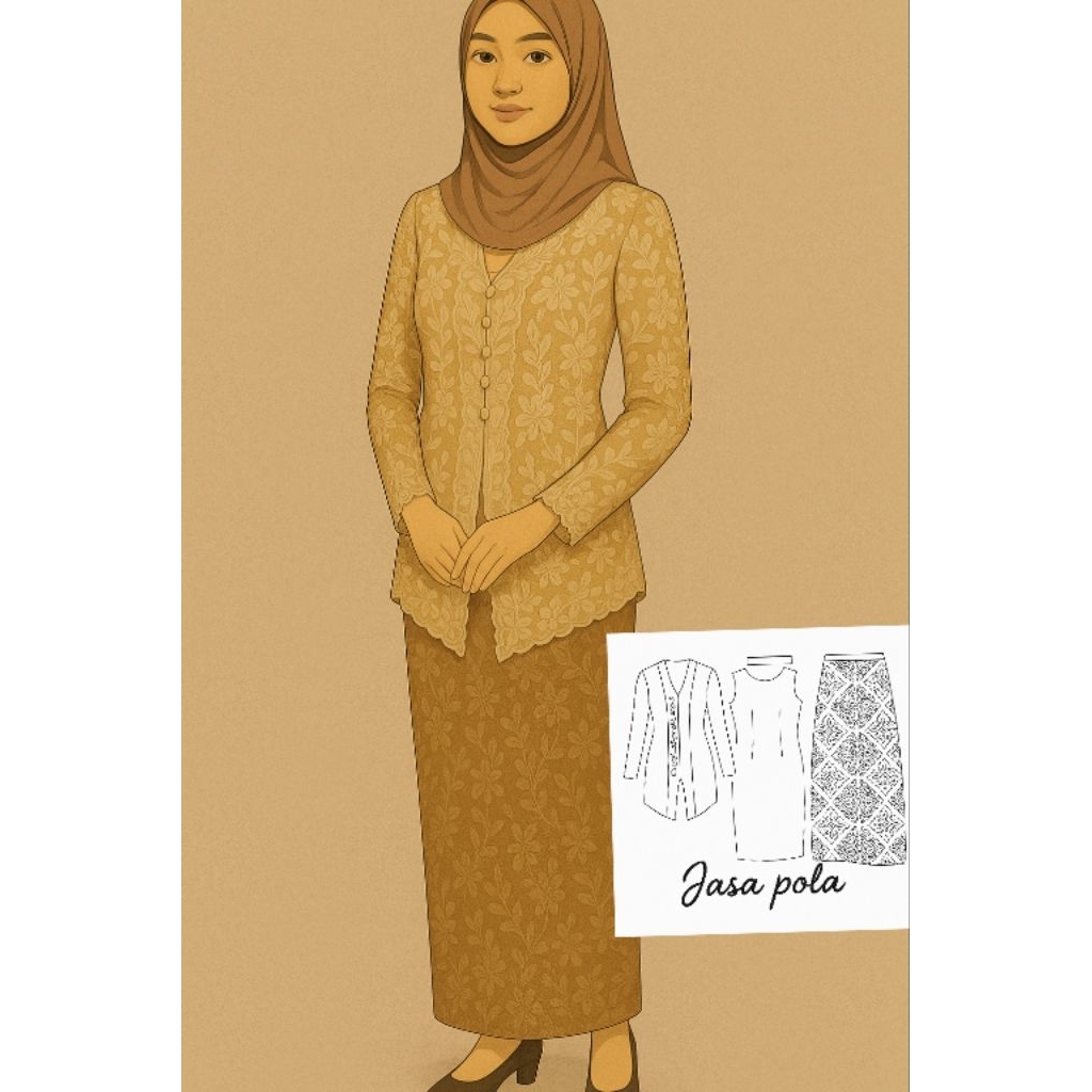 pola kebaya classic pola kebaya lama pola instan kebaya