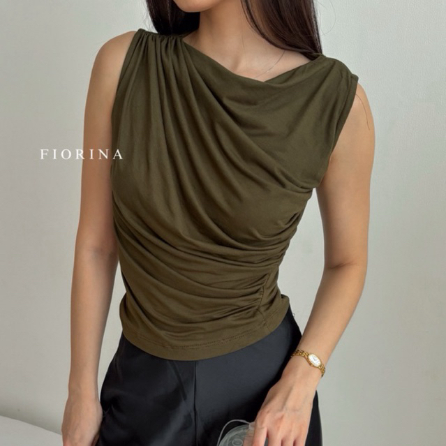 FIORINA - Noelle Top | Atasan Wanita | Elegan Outfit Casual | Blouse Wanita