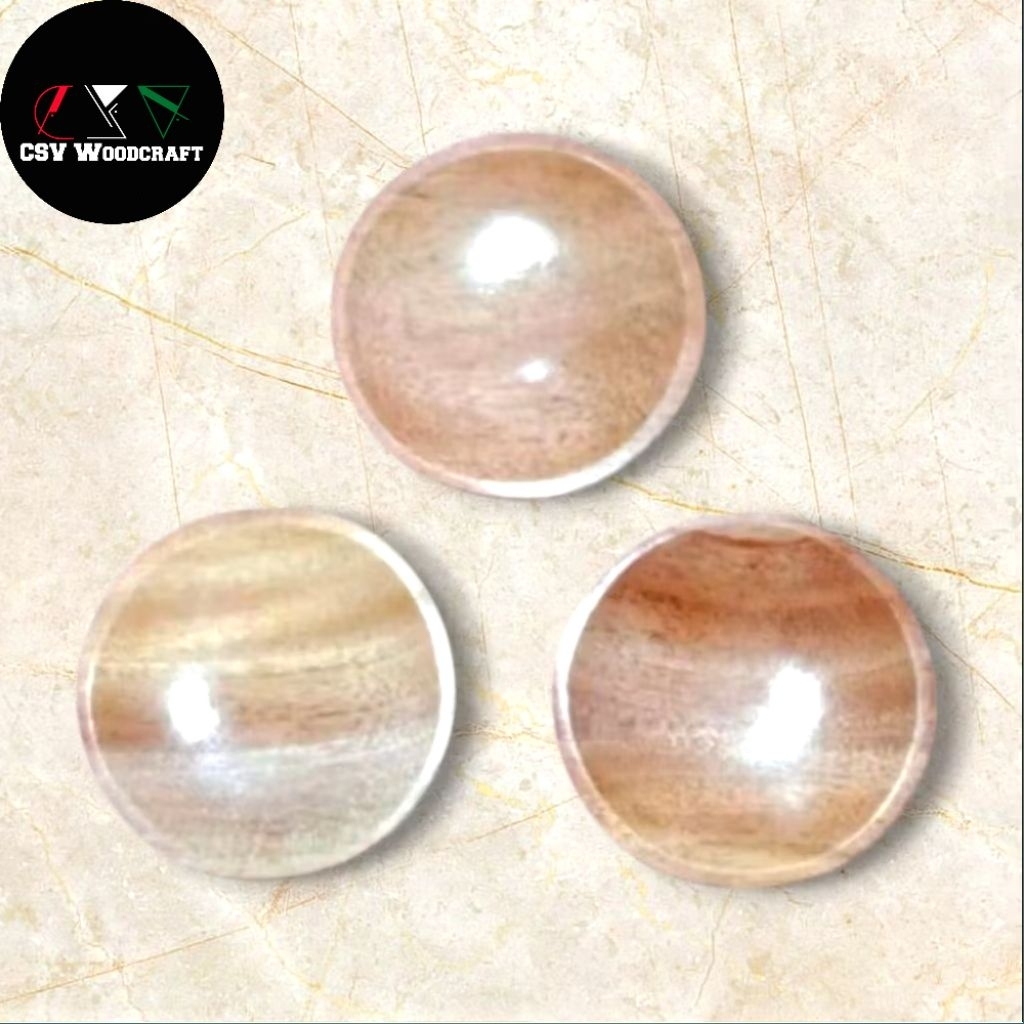 Tempat Acar/Tempat Sambal/Lepek kayu hamoni 6cm