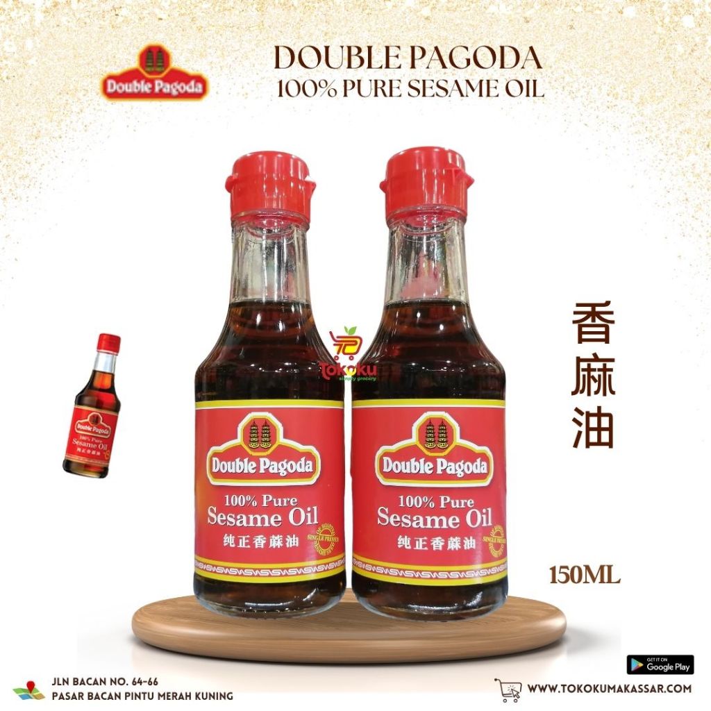 

Double Pagoda 100% Pure Sesame Oil 150ml - Minyak Wijen Asli