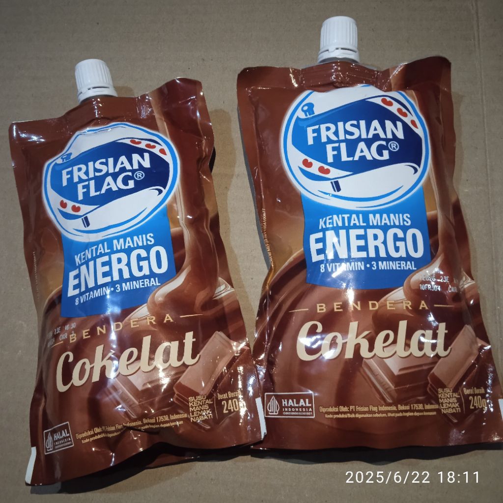 

2 pcs susu kental manis Frisian flag @240!gram cokelat