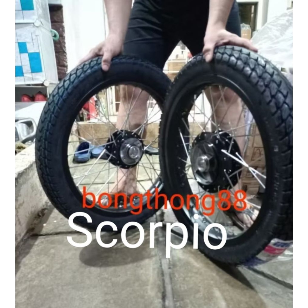Sepakat Velg Scorpio Rossi ring 18 160 185  Ban 275 300  ring 18 Tromol Depan Ori ScorpioTromol Bela