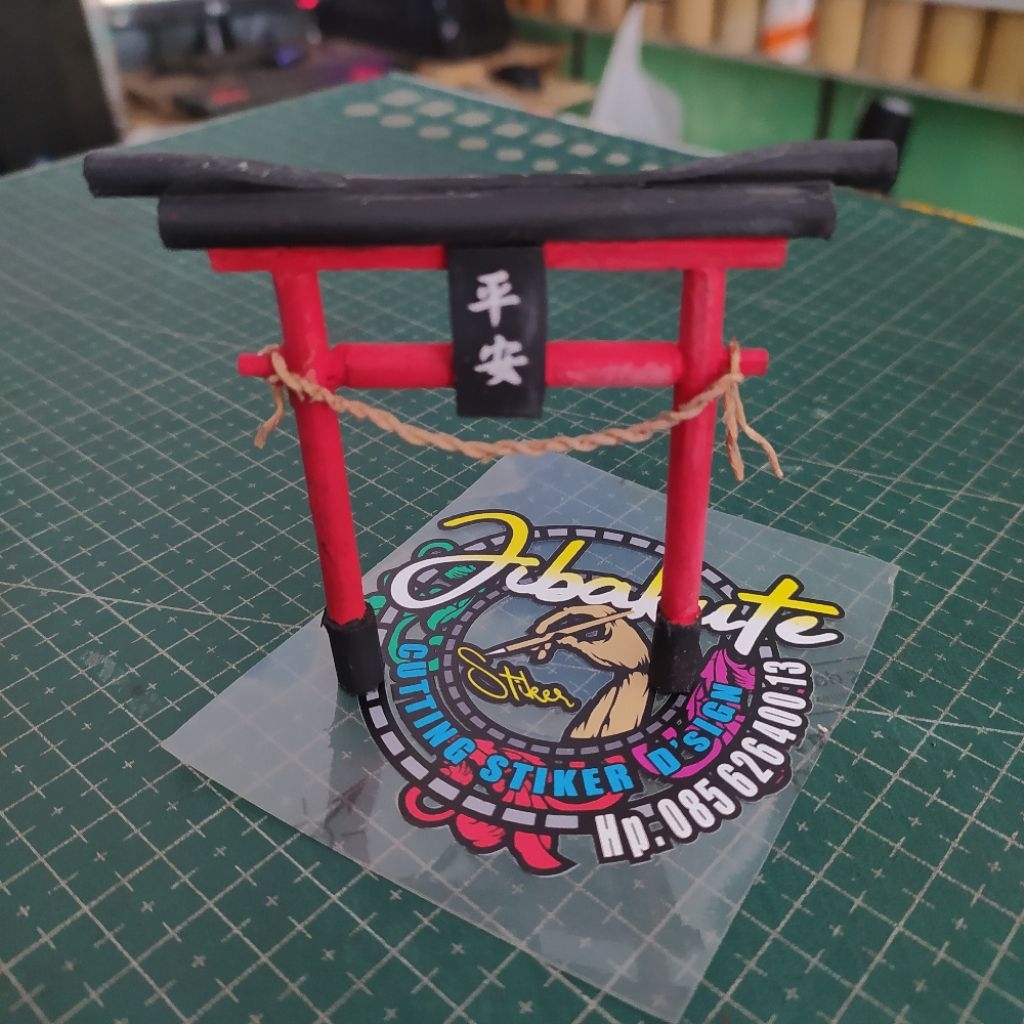 torri gate mini part - gapura jepang tori gate #diorama