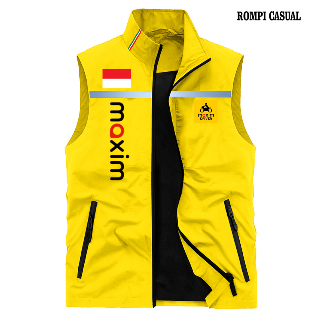 Diskon Rompi Maxim Terbaru 2025 Keren Waterproof Ready Stock / Rompi Skotlet Pria Maxim / Rompi Ojol