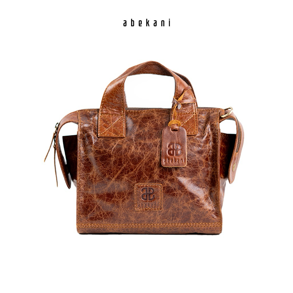 ABEKANI LEATHER - LOVIN BAG Tas Selempang Handle Tas Bahu Trendy Kekinian Modis Kulit Sapi Asli