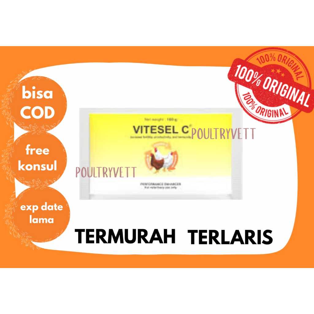 (VITAMIN AYAM) VITESEL C 100gr MENINGKATKAN PRODUKTIVITAS AYAM DAN DAYA TAHAN TUBUH