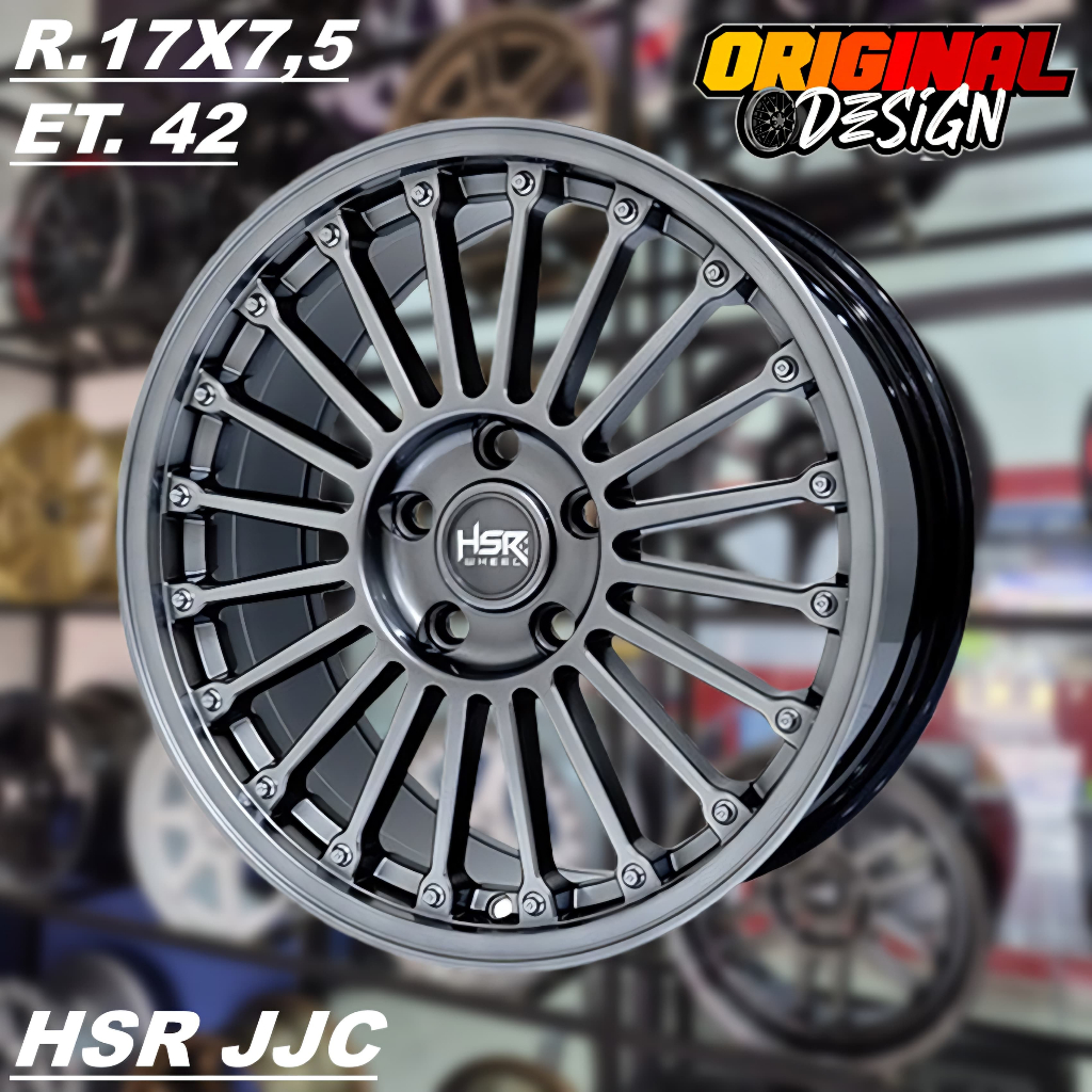 Velg Mobil XPANDER, XL7, ERTIGA, BRV, Ring 17 Velg HSR JJC R17 Warna HYPER BLACK
