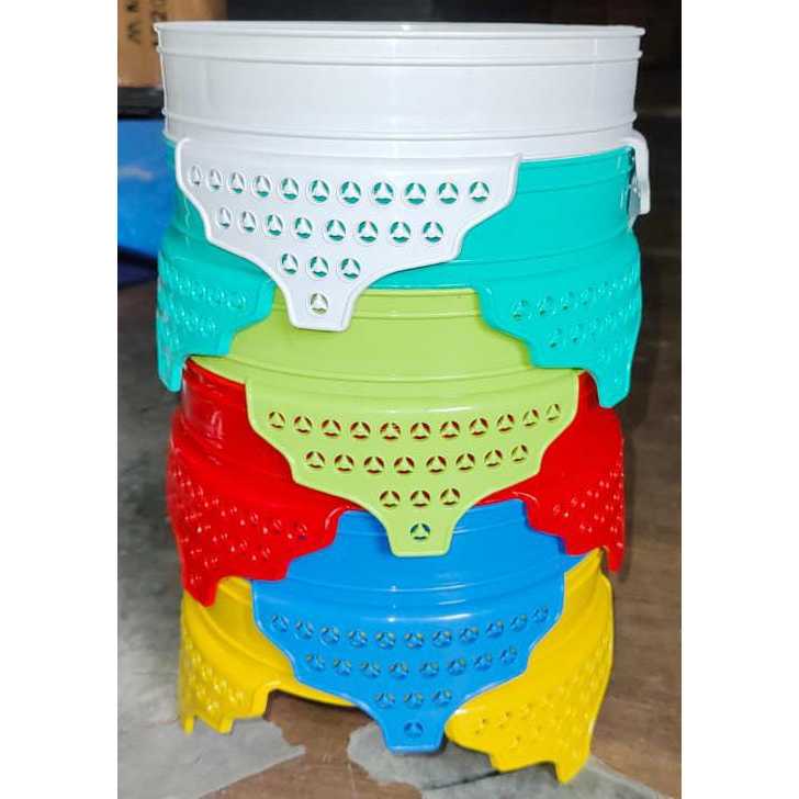 TEBOK PLECI BALAK SANGKAR HELOPED DIAMETER 23 CM BAHAN PLASTIK TEBAL MOTIF MERSI KANDANG BULAT BESI