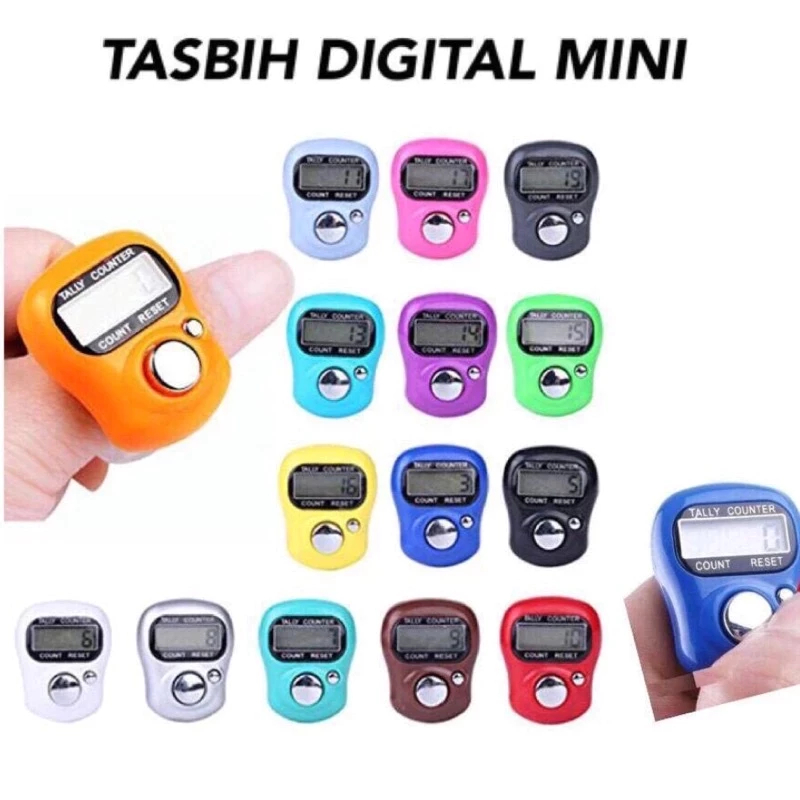 (WARNA COKLAT) Tasbih digital mini tasbih kecil tasbih digital cincin
