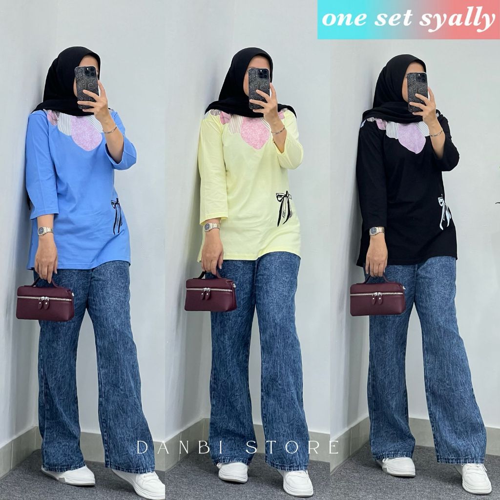 Setelan Baju Wanita Terbaru Kekinian // Setelan Jeans Wanita Kekinian // Setelan Jeans Wanita Kekini