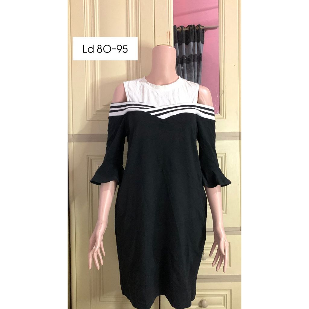 Pl baju wanita atasan wanita hitam putih