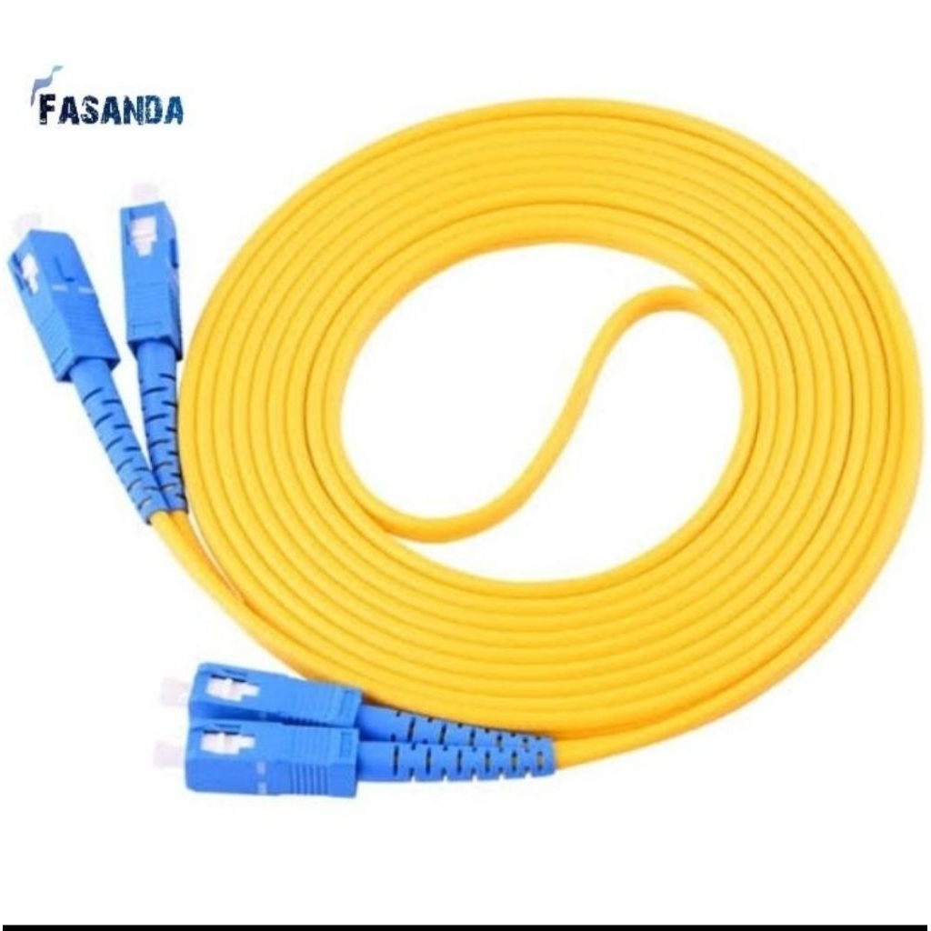 PATCH CORD SINGLE MODE SC UPC TO SC UPC DUPLEX 5METER