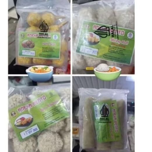 

eggroll isi 3/kaki naga/shrimproll/spicychiken bento ala hokben