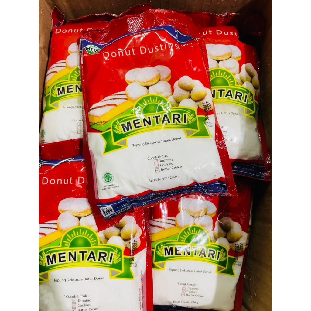 

200gr Gula Halus Dusting Donat Merk Mentari/Gula Halus Donat/Gula Donat