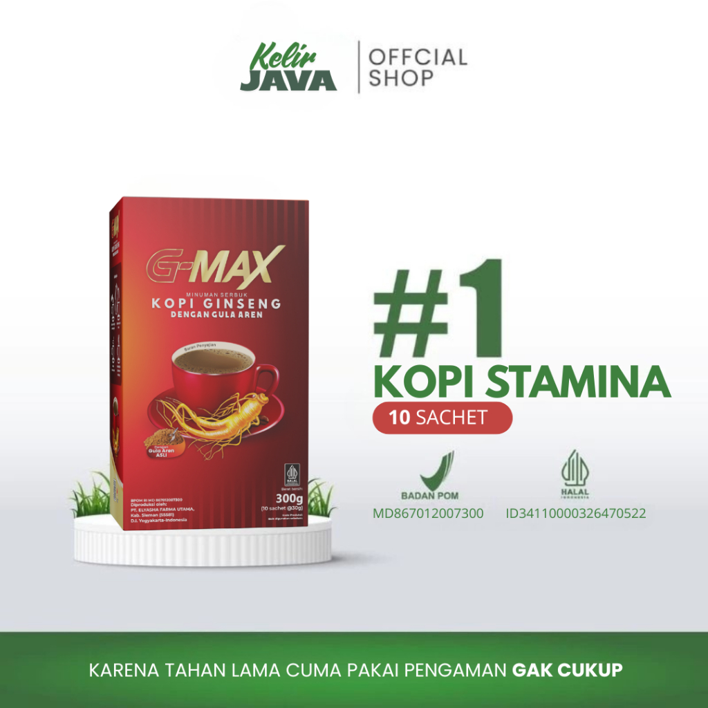 

G-Max Kopi Ginseng Rasa Gula Aren - Privasi Aman Coffee