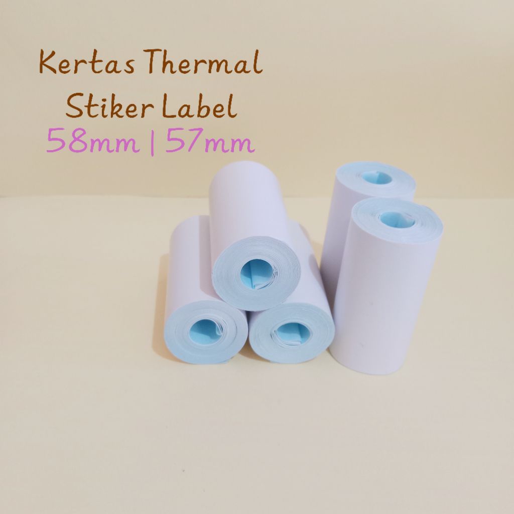 

Stiker Label Kertas Thermal Printer 58mm Continuous
