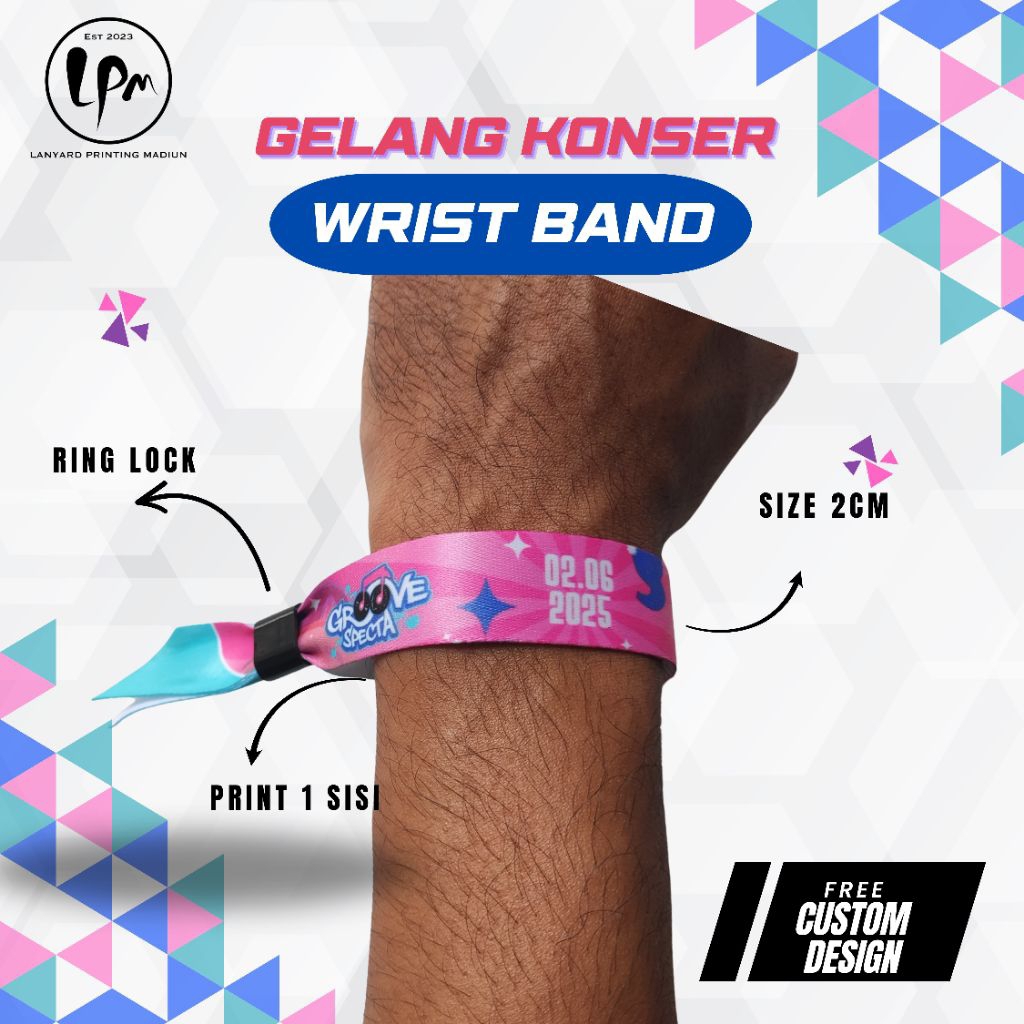

GELANG LANYARD TIKET/ GELANG KONSER /WRIST BAND