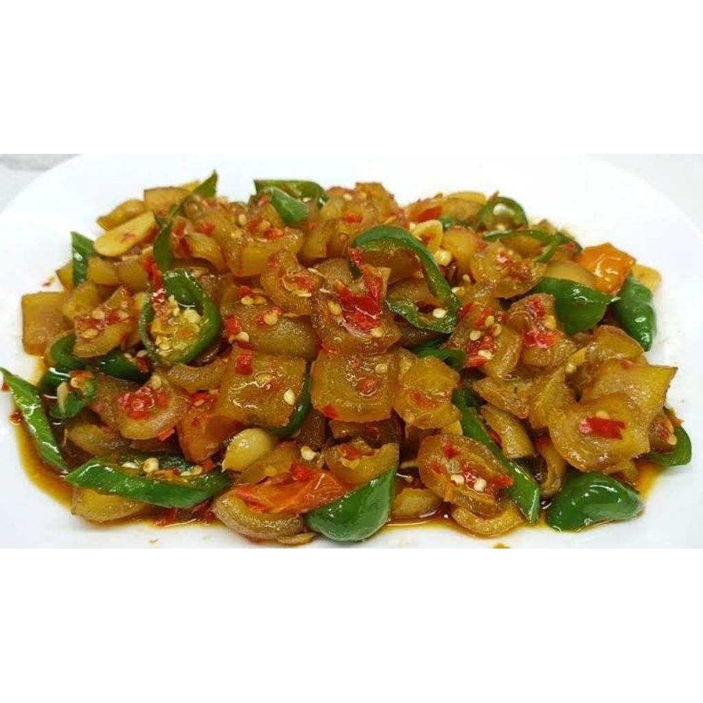 

Oseng Kikil (kulit sapi) 200gr kemasan Retort