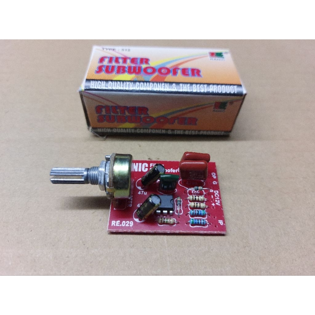 Kit Filter Subwoofer Pre Amplifier 1 Potensio
