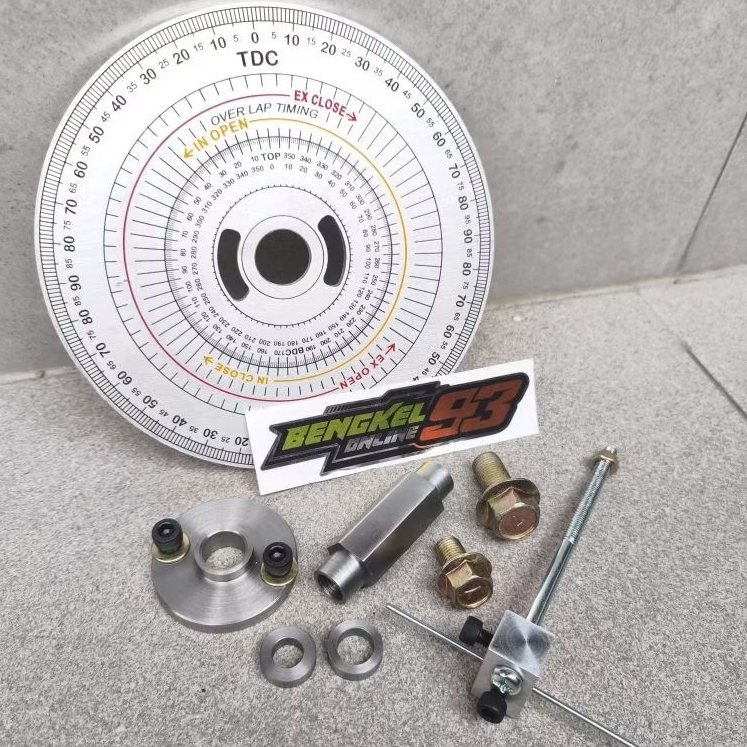 

busurset busur derajat adaptor geser busur drajat busur noken flywheel dgree camshaft