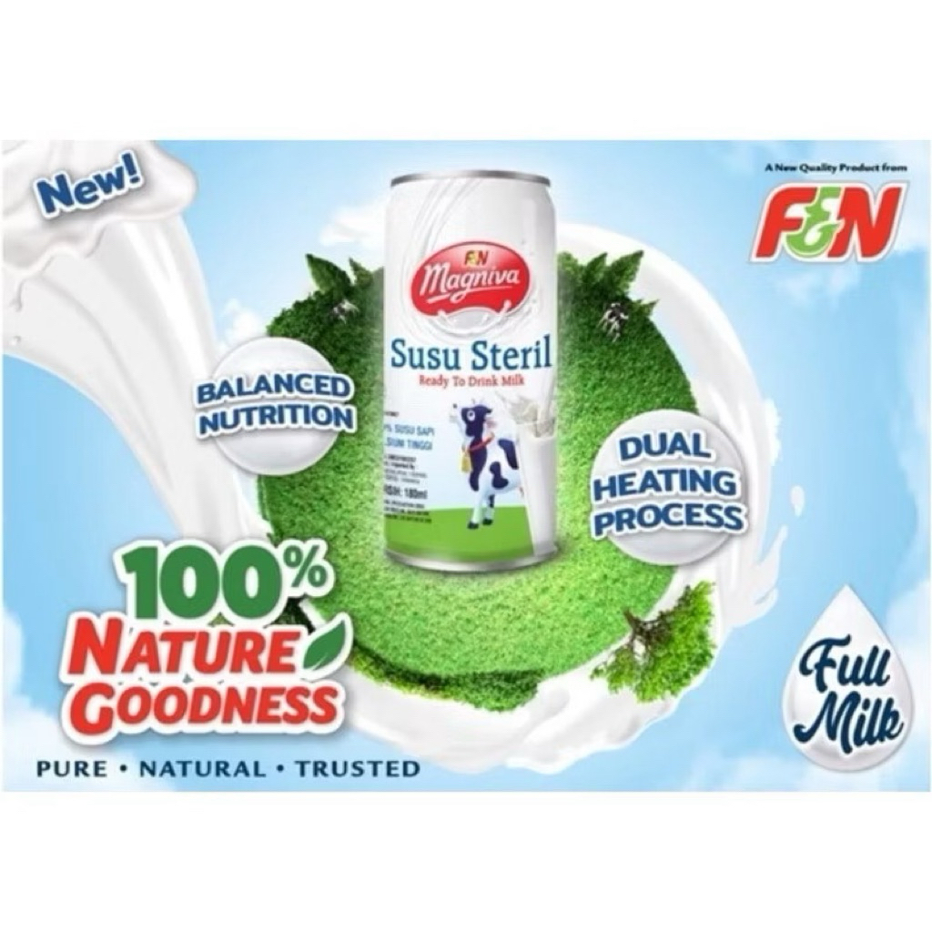 

susu steril F&N Magniva 180ml