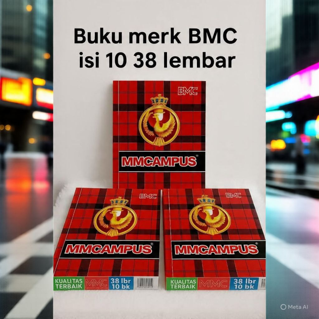 

buku tulis merk bmc campus 10 pcs isi 38 lembar