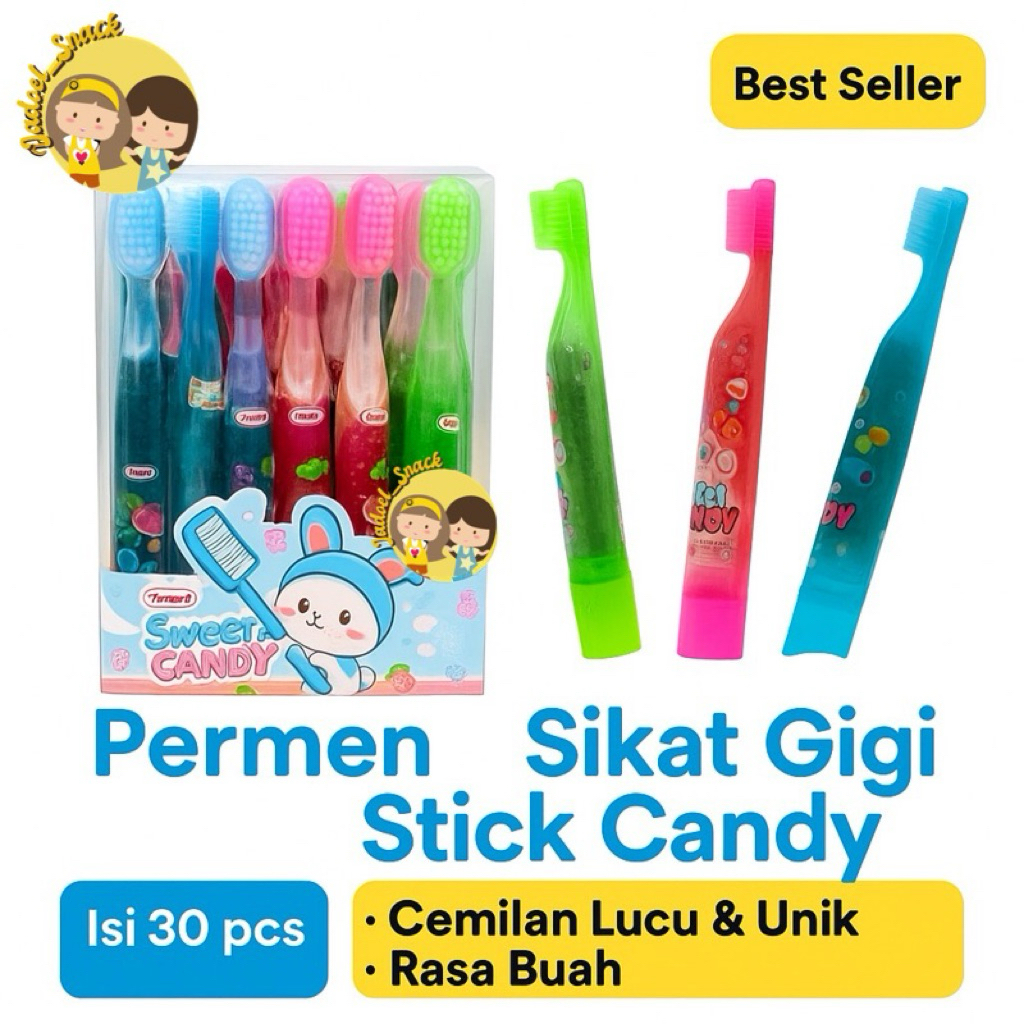 

[GROSIR] Permen Sikat Jeli 30 x 7gr – Permen Rasa Buah Lucu & Viral | Jadoel_Snack