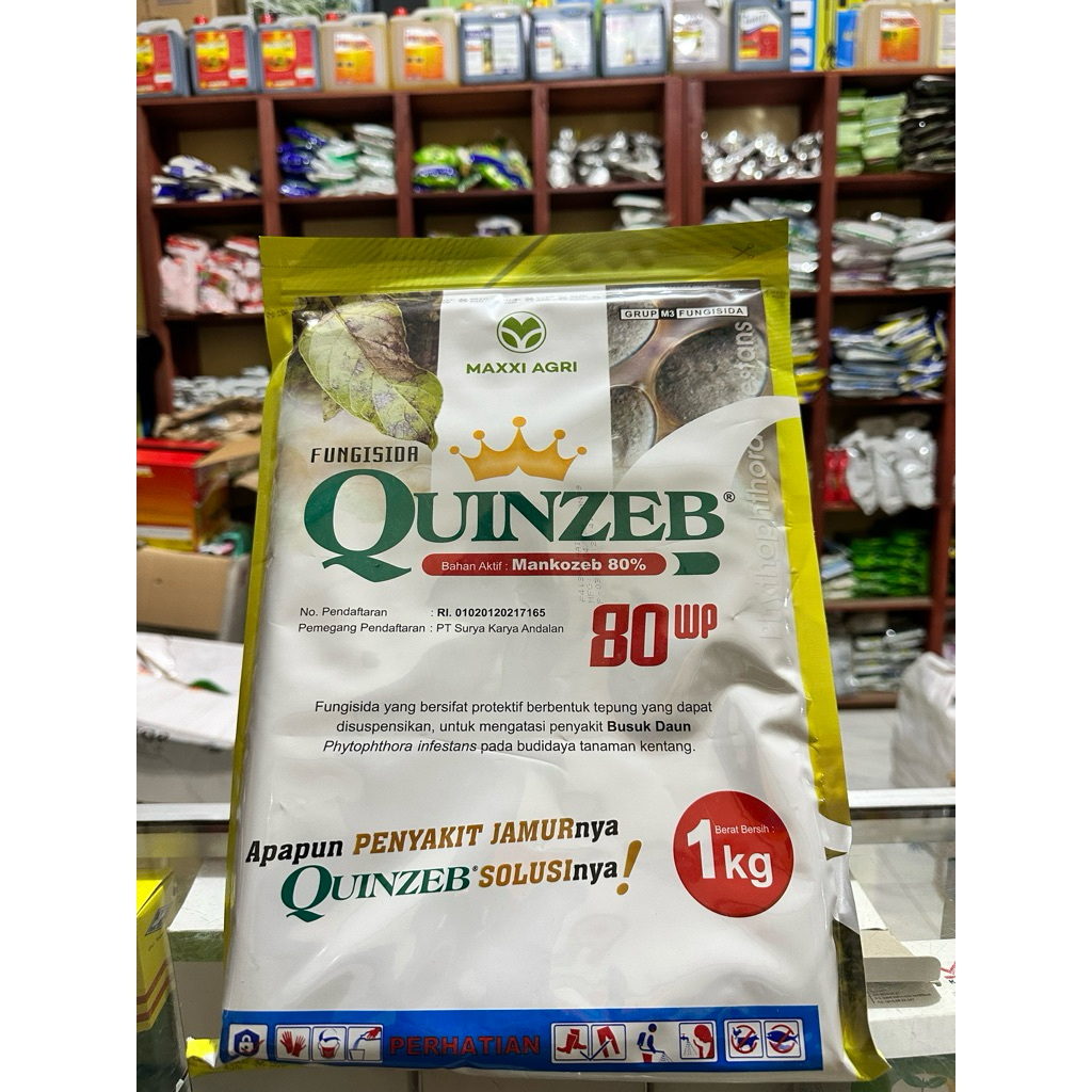 FUNGISIDA QUINZEP 80WP 1 kg - Fungisida Berbahan Aktif Mancozeb