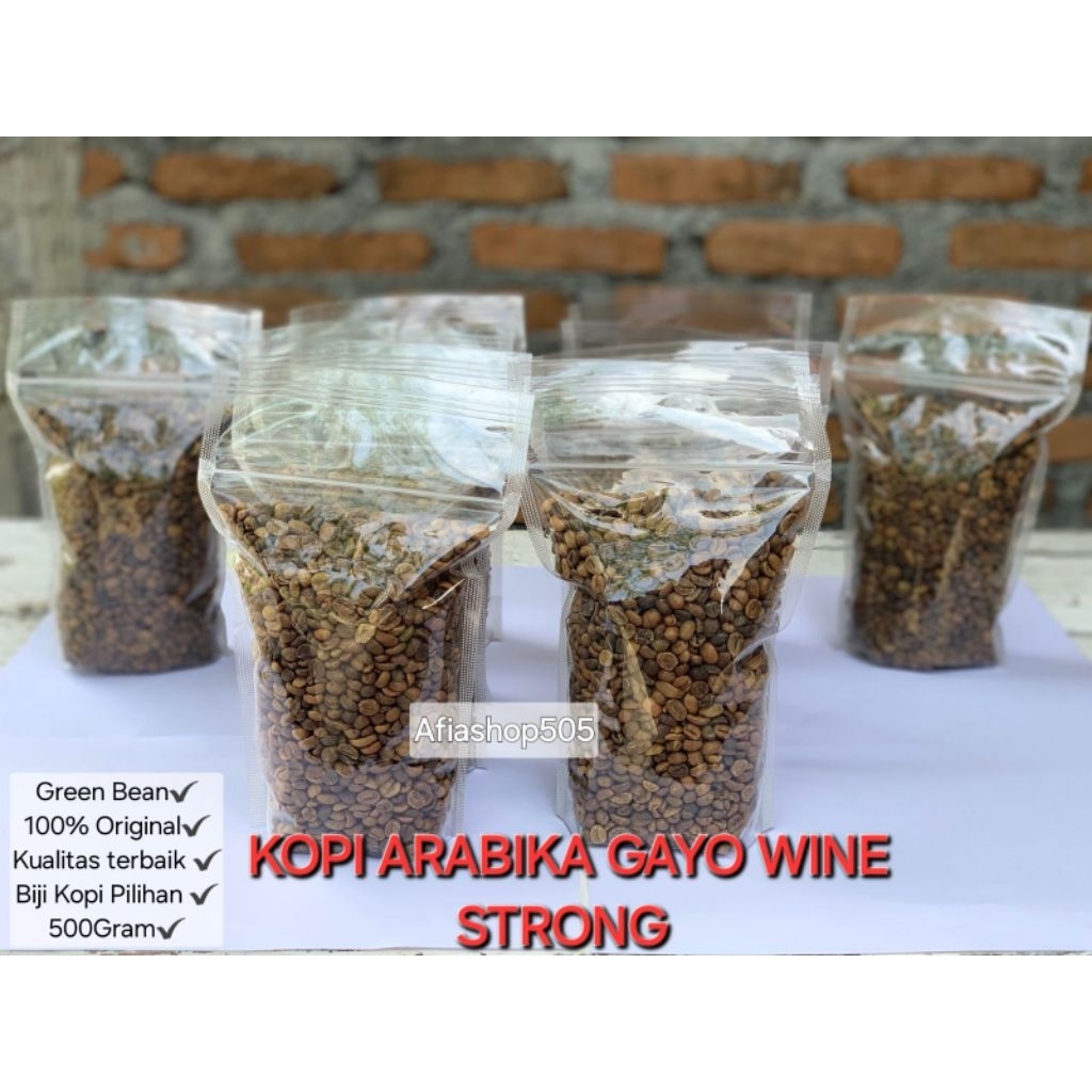 

Green Bean Arabika Gayo Wine Strong